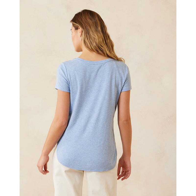 Tommy Bahama Women's Ashby Isles T-Shirt - Lt Sky Hthr