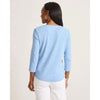 Tommy Bahama Women's Ashby Isles Rib 3/4 Sleeve Scoop T-Shirt - Light Sky Heathered*