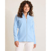 Tommy Bahama Women's New Aruba Full Zip Sweatshirt - Chambray Blue Heather