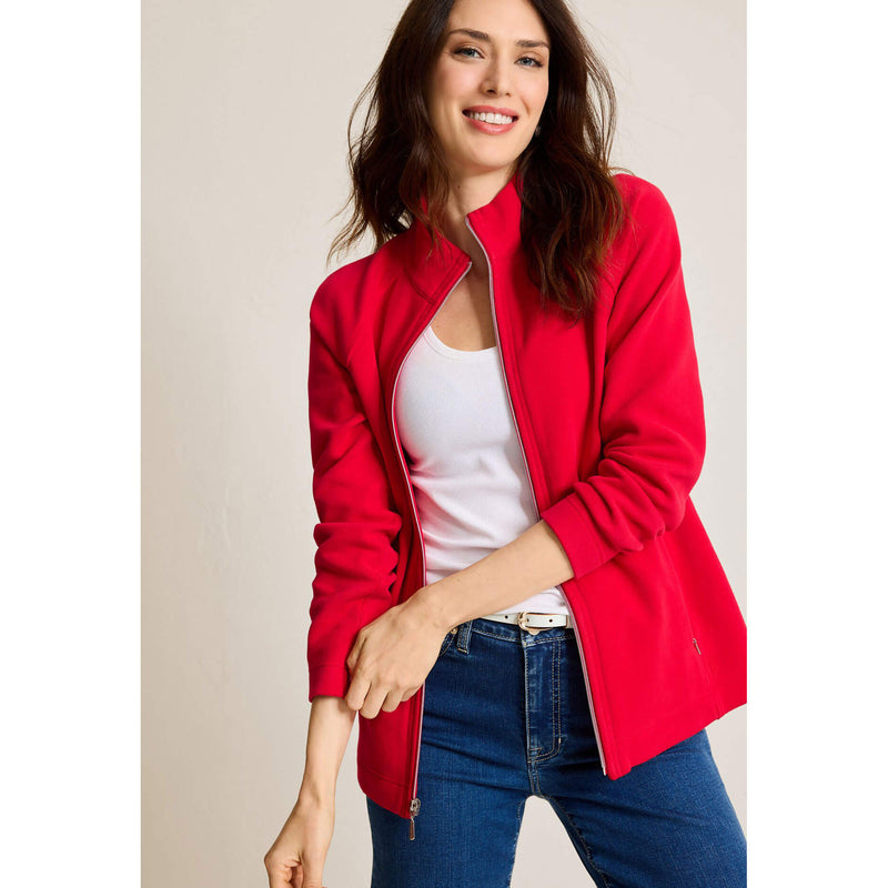 Tommy Bahama Women's New Aruba Full Zip Sweatshirt - Tango Red