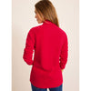 Tommy Bahama Women's New Aruba Half Zip Pullover Sweatshirt - Tango Red