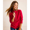 Tommy Bahama Women's New Aruba Half Zip Pullover Sweatshirt - Tango Red