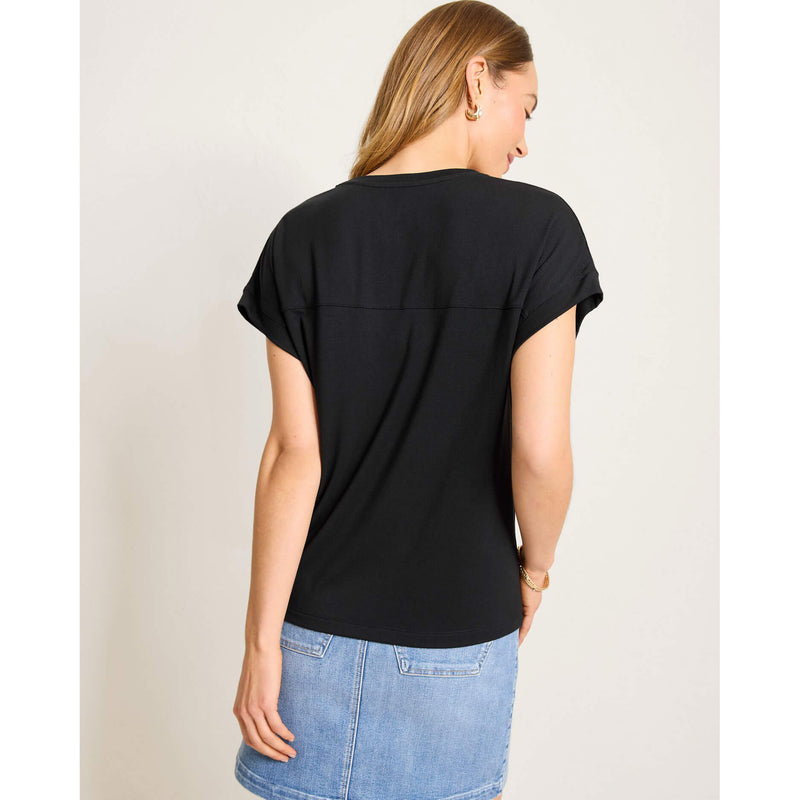 Tommy Bahama Women's Kauai V-Neck Top - Black