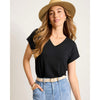 Tommy Bahama Women's Kauai V-Neck Top - Black
