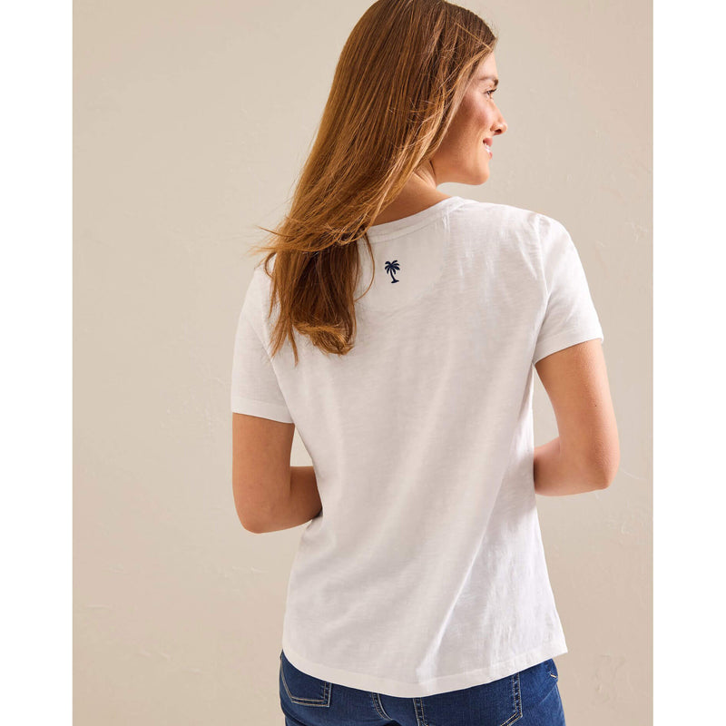 Tommy Bahama Women's Indigo Palms Lux T-Shirt - White