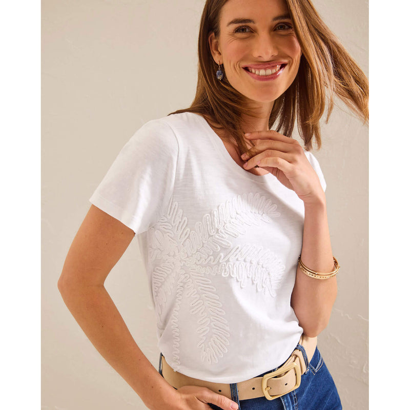 Tommy Bahama Women's Indigo Palms Lux T-Shirt - White