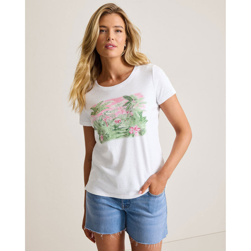 Tommy Bahama Women's Ashby Isles Garden Villa T-Shirt - White