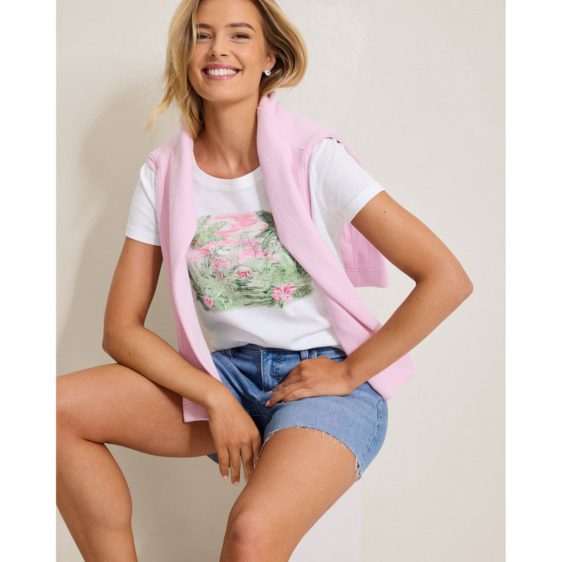 Tommy Bahama Women's Ashby Isles Garden Villa T-Shirt - White