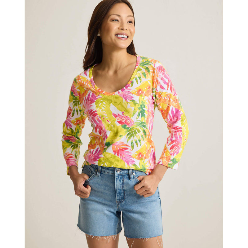 Tommy Bahama Women's Ashby Isles Tropicana Isle T-Shirt - White