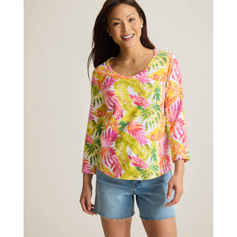 Tommy Bahama Women's Ashby Isles Tropicana Isle T-Shirt - White