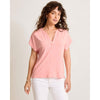 Tommy Bahama Women's Kauai Split Neck Top - Quartz Pink