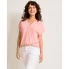 Tommy Bahama Women's Kauai Split Neck Top - Quartz Pink