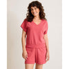 Tommy Bahama Women's Marina Del Mar V-Neck Top - Wild Geranium