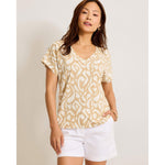Tommy Bahama Women's Kauai Inlet Ikat Top - Golden Honey