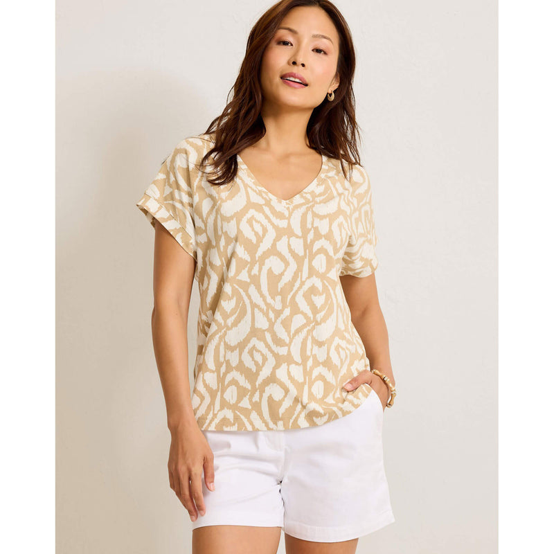 Tommy Bahama Women's Kauai Inlet Ikat Top - Golden Honey