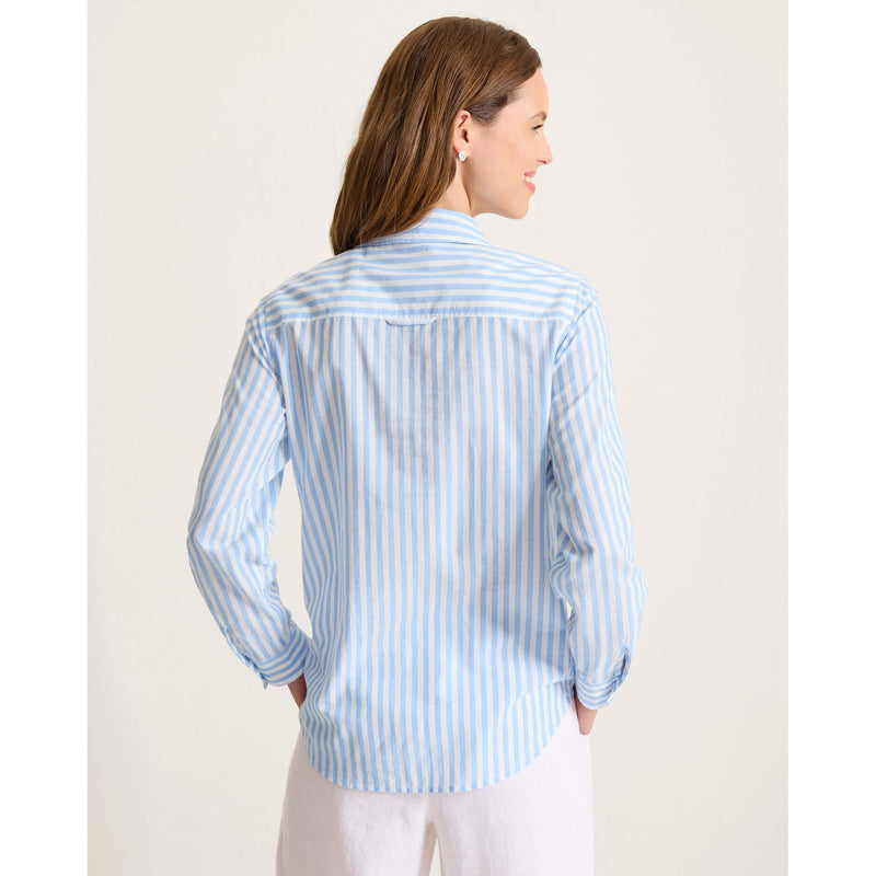 Tommy Bahama Women's Oceanic Oasis Voile Long Sleeve Top - Big Sky Blue