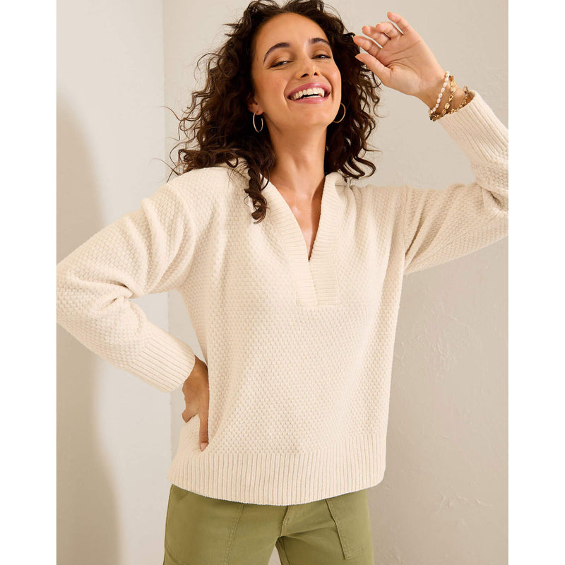 Tommy Bahama Women's Island Luna Chenille Hoodie - Coconut