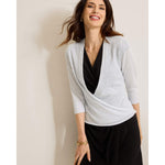 Tommy Bahama Women's Shimmer Addison Cardigan - Soft Silver