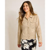 Tommy Bahama Women's Shimmer Two Palms Linen Jacket - Natural