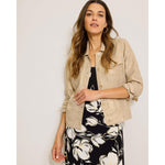 Tommy Bahama Women's Shimmer Two Palms Linen Jacket - Natural