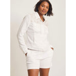Tommy Bahama Women's Two Palms Flora Fresco Linen Jacket - White