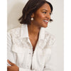 Tommy Bahama Women's Two Palms Flora Fresco Linen Jacket - White