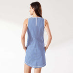 Tommy Bahama IslandZone Women's Aubrey Cassia Stripe Sleeveless Dress - Deep Ultramarine