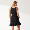 Tommy Bahama Women's Marina Slub Short Sleeveless Dress - Black