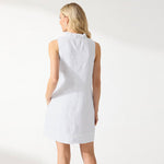 Tommy Bahama Women's Two Palms Double Ruffle Linen Dress - White