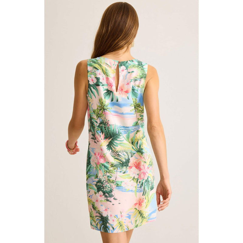 Tommy Bahama Women's Ocean Vida Sleeveless Shift Silk Dress - Malibu Peach