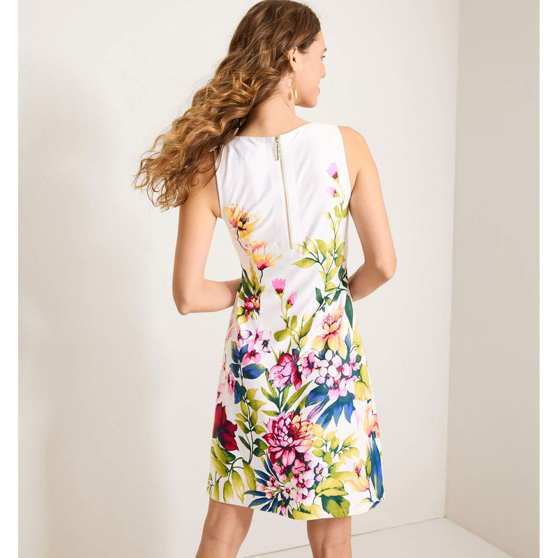 Tommy Bahama Women's Darcy Verde Blooms Sleeveless Dress - White