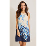 Tommy Bahama Women's Flora Fresco Sleeveless Silk Shift Dress - Coastline