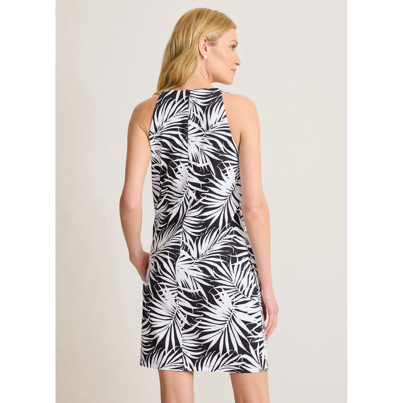 Tommy Bahama Women's Aubrey Lorenzo Leaves Halter Dress - Black