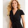 Tommy Bahama Women's Sophia Short Sleeve Short Dress - Black