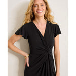 Tommy Bahama Women's Sophia Short Sleeve Short Dress - Black