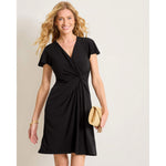 Tommy Bahama Women's Sophia Short Sleeve Short Dress - Black