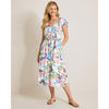 Tommy Bahama Women's Paradose Shores Short Sleeve Midi Dress - White