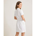 Tommy Bahama Women's Aubrey Leaves Jacquard Short Sleeve Dress - White