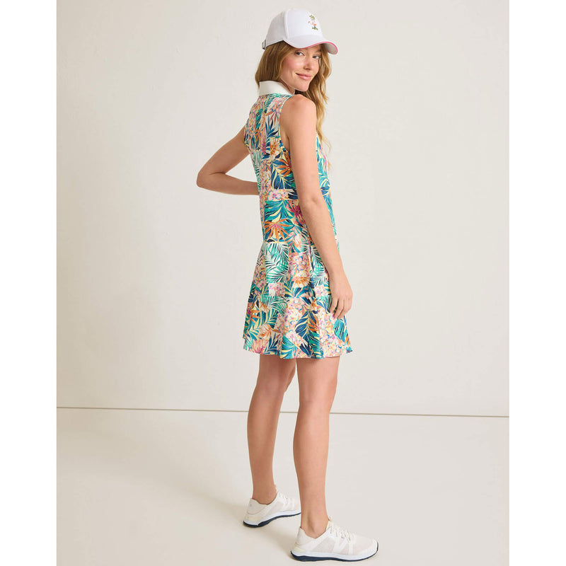 Tommy Bahama Women's Abby Intrlk Positano Palms Dress - Lychee