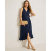 Tommy Bahama Women's Coastalina Sleeveless Linen Wrap Midi Dress - Coastline