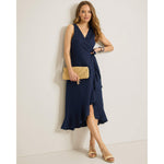 Tommy Bahama Women's Coastalina Sleeveless Linen Wrap Midi Dress - Coastline