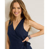 Tommy Bahama Women's Coastalina Sleeveless Linen Wrap Midi Dress - Coastline