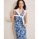 Tommy Bahama Women's Sandy Flora Fresco Short Dress - Coastline