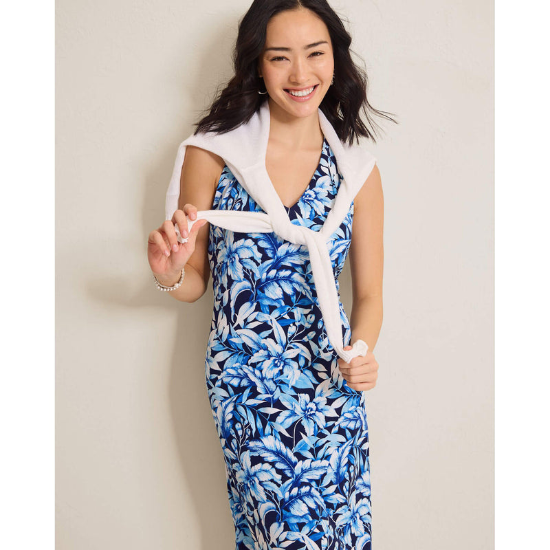 Tommy Bahama Women's Sandy Flora Fresco Short Dress - Coastline