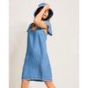 Tommy Bahama Women's Chambray Flutter Shift Dress - Medium Indigo Wash