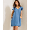 Tommy Bahama Women's Chambray Flutter Shift Dress - Medium Indigo Wash
