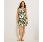 Tommy Bahama Women's Carmela Inlet Ikat Sleeveless Dress - Palm Verde
