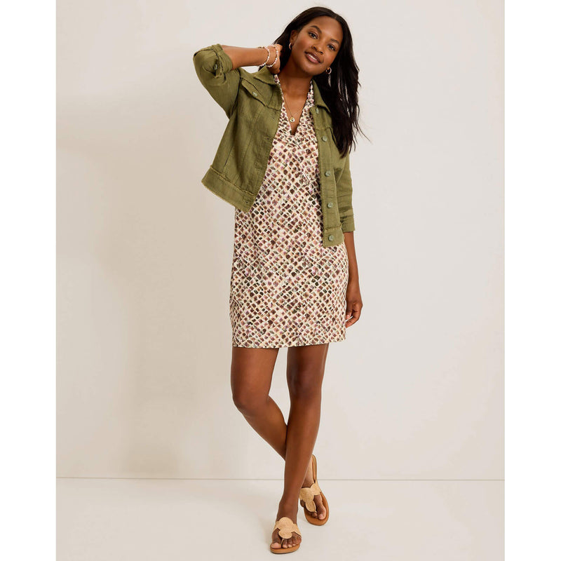 Tommy Bahama Women's Carmela Gemstone Geo Sleeveless Dress - Coconut