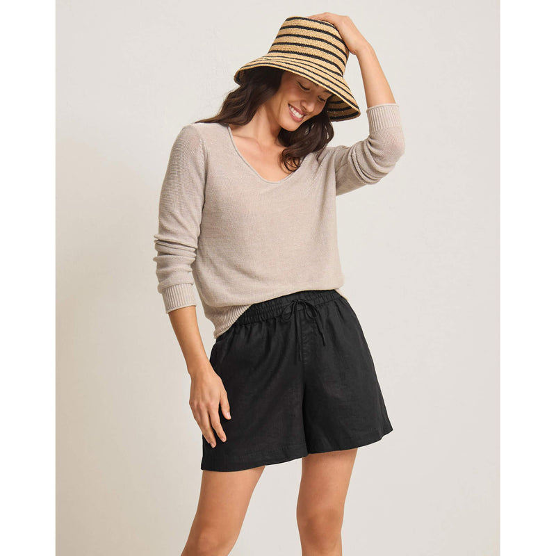 Tommy Bahama Women's Two Palms Easy Linen Shorts - Black