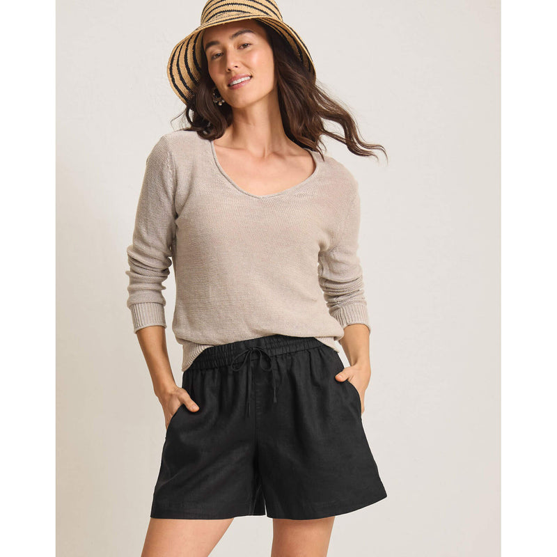 Tommy Bahama Women's Two Palms Easy Linen Shorts - Black